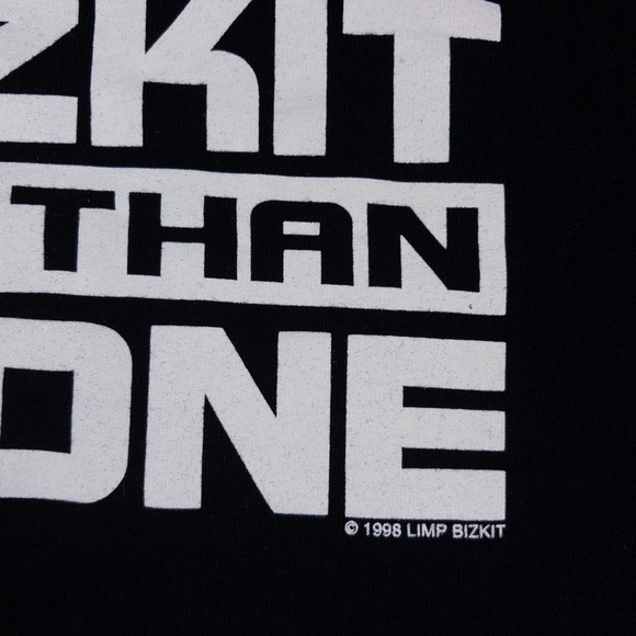 Giant Limp Bizkit T Shirt Mens Large Black Good 1998 Vintage Band Tee Y2K 90s - Picture 2 of 7